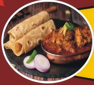 Daal makhni piatto completo 2 roti