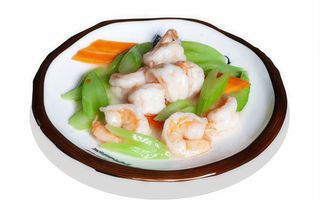 120. Gamberi con verdure