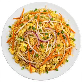 Riso saltato alla piastra con verdure
