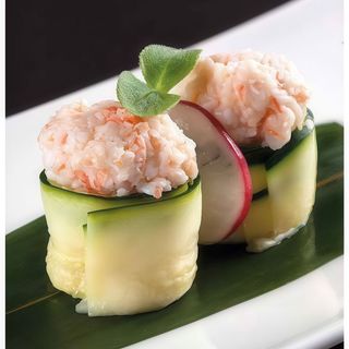 028 Gunkan zucchina ebi 3 pezzi