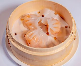 Ravioli di gamberi al vapore