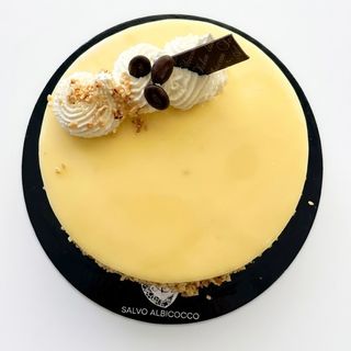 Torta gelato gusto fragola e pistacchio