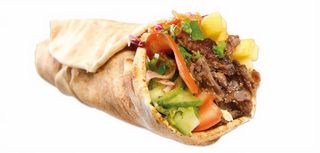 Piadina al kebab gigante
