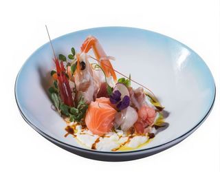 254 Sashimi burrata mix