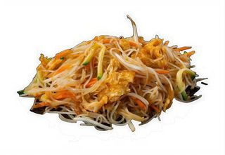 289 Spaghetti di riso saltati con uova e verdure