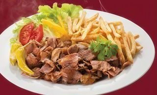 Piatto kebab solo carne