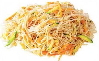 Spaghetti riso verdure