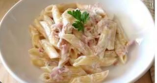 Penne panna prosciutto