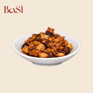 Maiale brasato con funghi shiitake---香菇卤肉