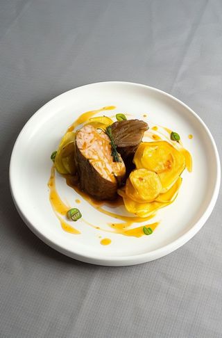Filetto di maiale CBT con patate al forno