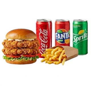 Double chicken burger