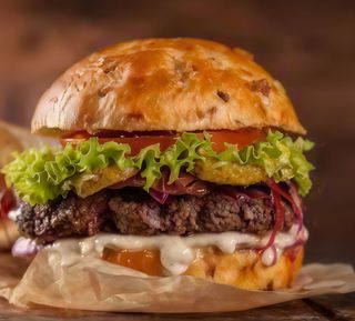 Panino con hamburger