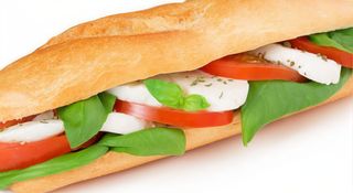 Panino pomodoro e mozzarella
