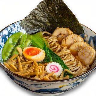 Grilled chicken ramen