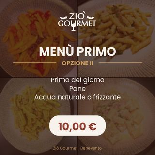 MENU' PRIMO II OPZIONE