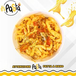 Strozzapreti con salsiccia, funghi porcini e pendolini