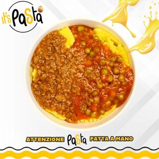 Ravioli ragù e piselli