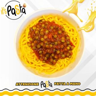 Spaghetto fresco al sugo di piselli