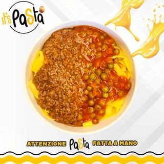 Tagliatelle ragù e piselli