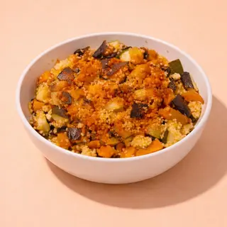 Cous Cous con Zucchine e Carote a Cubetti