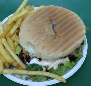 Panino con cotoletta di pollo