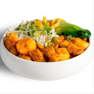 D10 Donburi con gamberi al curry