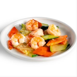 S15 Gamberi con verdure