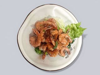 42 Gamberi com guscio al pepe