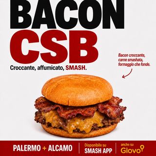 Bacon CSB-smash burger