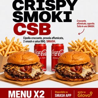 Menu smash crispy smoky x2