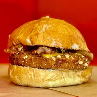 Menu'  Chicken bacon-burger 