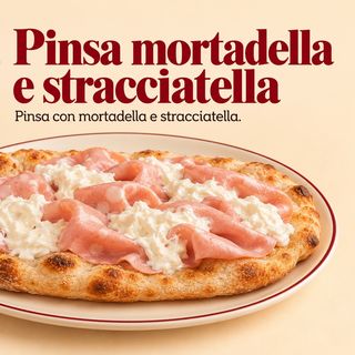 pinsa mortadella