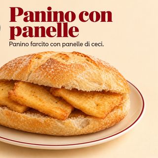 panino con panelle e crocche'