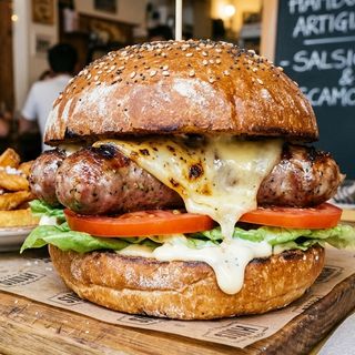 Buns con Salsiccia affumicata bbq