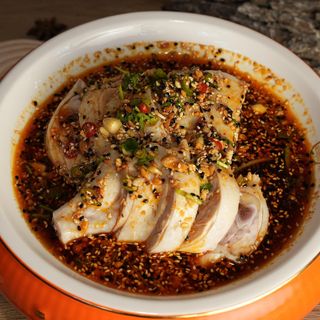 Coscia di pollo in salsa sichuanese