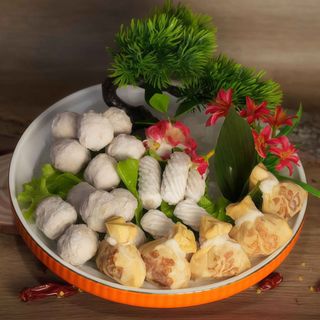 Polpette di carne e pesce misto