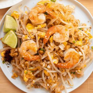 Pad thai ai Gamberi