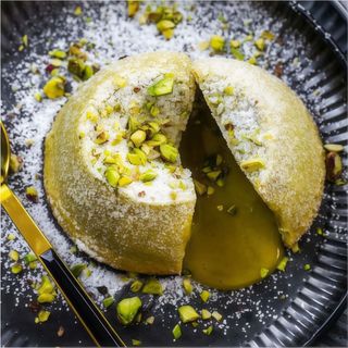 Tortino cuore caldo al pistacchio