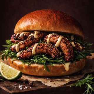 Bun con polpo rosticciato