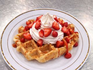 Waffle al Fragola