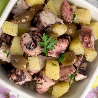 Polpo e patate con olive