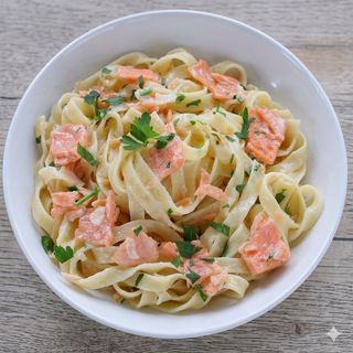 Tagliatelle con salmone