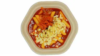 Pasta coreano kimchi cheese tteokbokki
