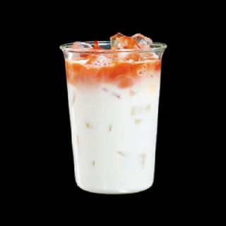 Thai nero tea with coconut milk