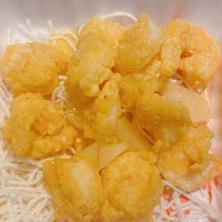 62.Gamberi al miele in pastella