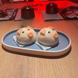 Bao Maialino con cuore di crema