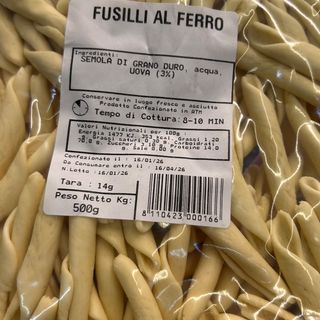 Fusilli al ferro artigianali mattarello