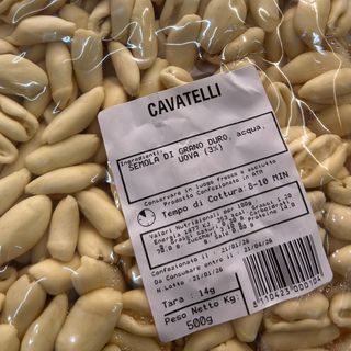 Cavatelli pasta fresca mattarello