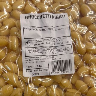 Gnocchetti rigati pasta fresca mattarello