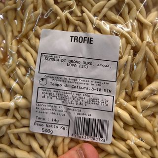 Trofie pasta fresca mattarello